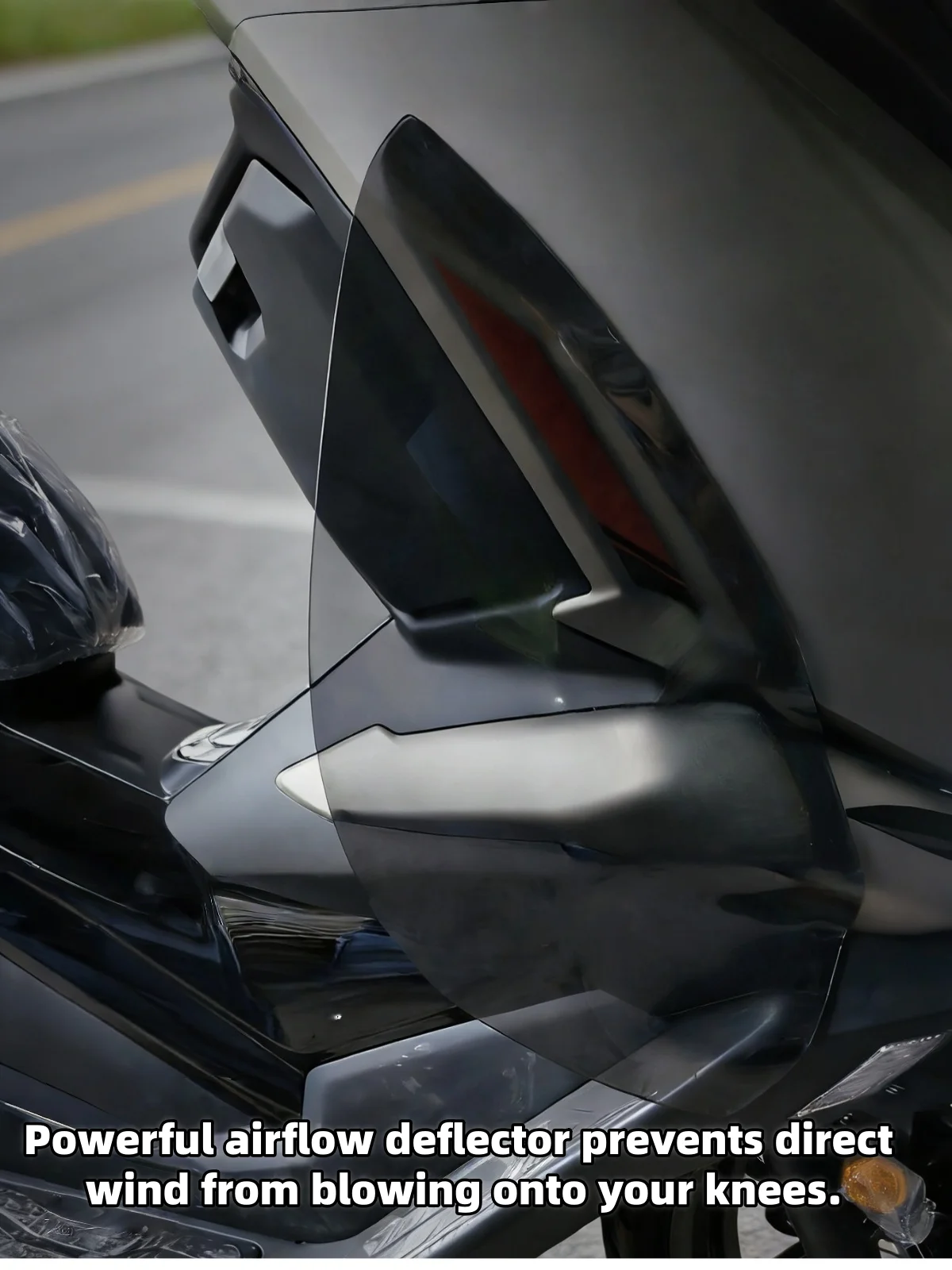 For ZONTES 150X, dedicated leg windshield/side window.