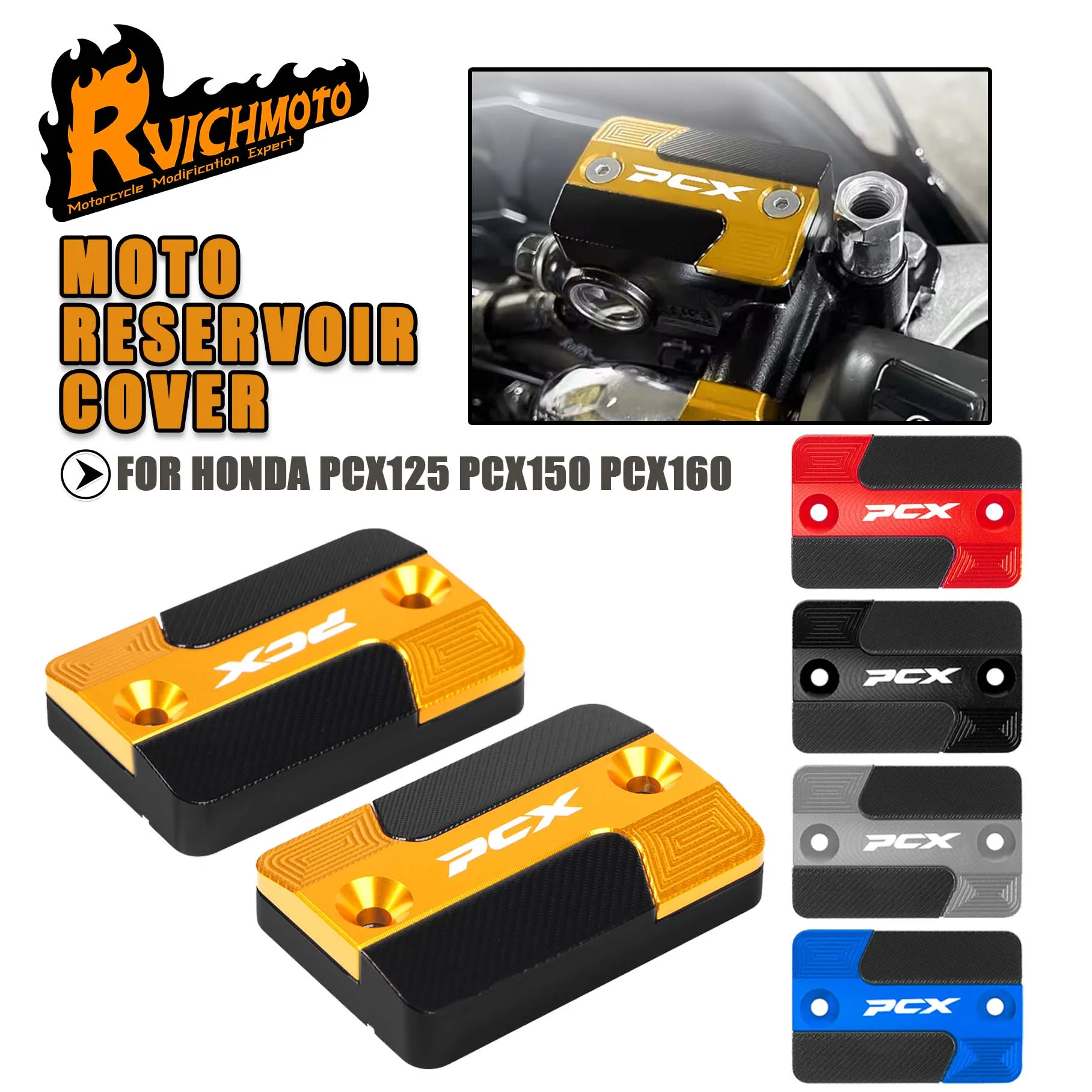 

PCX 125 150 160 125 PCX мотоциклетная передняя крышка бачка тормозной жидкости для Honda PCX125 PCX150 PCX160 Защитная крышка масляной чашки