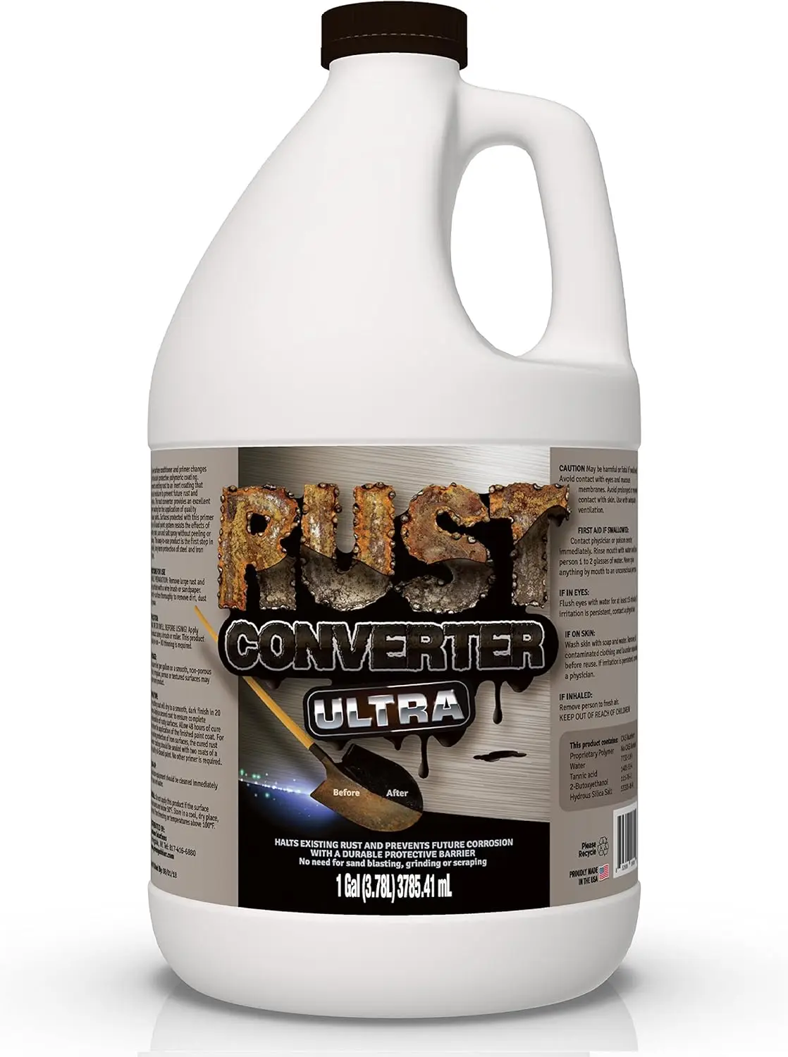 Rust Converter Ultra, Highly Effective Professional Grade Rust Repair Spray (1 Gallon)