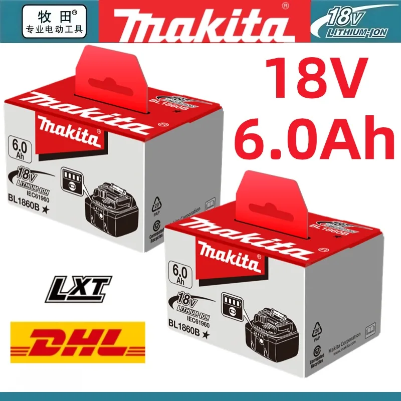 

100% Original Makita 18V 6.0Ah Rechargeable Battery ,For Makita BL1830 BL1830B BL1840 BL1840B BL1850 BL1850B Power Tools Battery