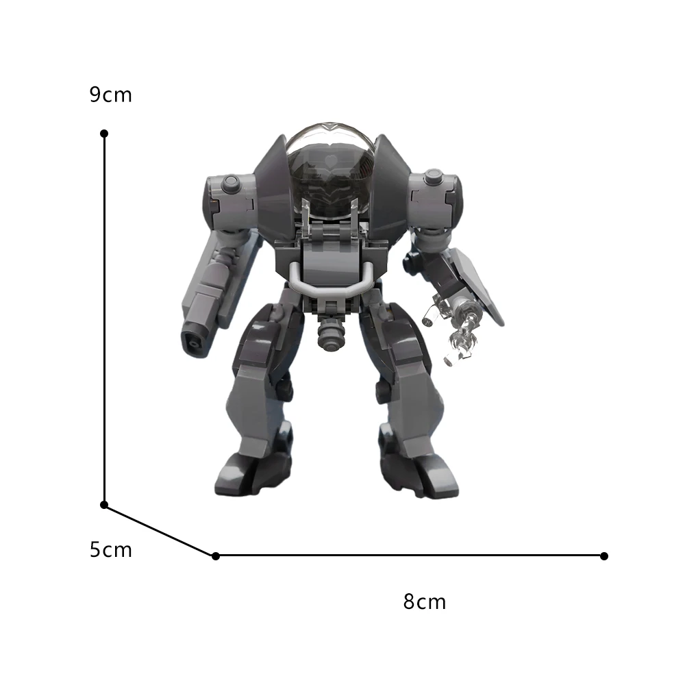 Moc Anime Mecha Krieger Modell Soldaten montieren Ziegel Roboter Action figur Blöcke Kinder Spielzeug Bausteine Kinder Geburtstags geschenk