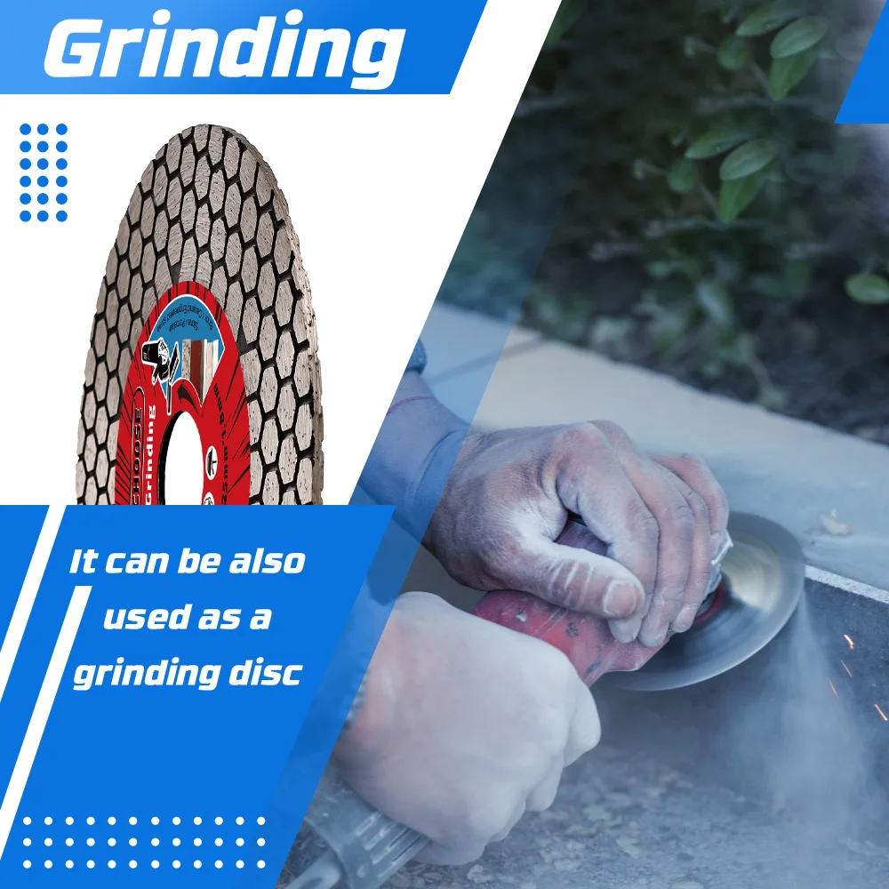 YIJING Super Diamond Tile Blade Diamond Cutting Disc Ceramic Tile Porcelain Marble Circular Saw Blade For Cutting Grinding Stone