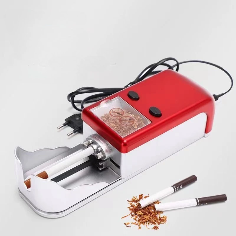 Universal Cigarette Maker with Grinder Home Portable Fully Automatic Adjustable Complete Set of Plug-in Electric Cigarette Maker