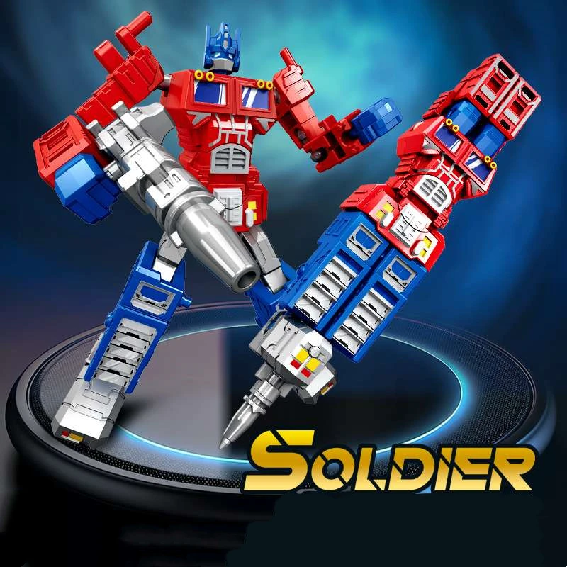 Transformers Peripherals Autobots Optimus Prime Cartoon Creative Transformation Robot Pen Toy Birthday Gift