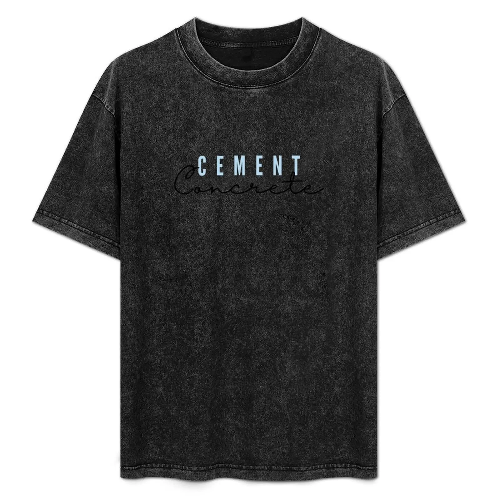 Cement Concrete - Concrete and Construction Worker T-Shirt Plus Size Loose Fit T-Shirt