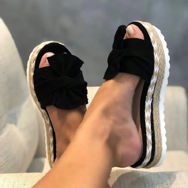 Dames Schoenen 2024 Hoge Kwaliteit Zomer Dames Slippers Effen Kleur Outdoor Platform Water Proof Beknopt Casual Sandalen Vrouw