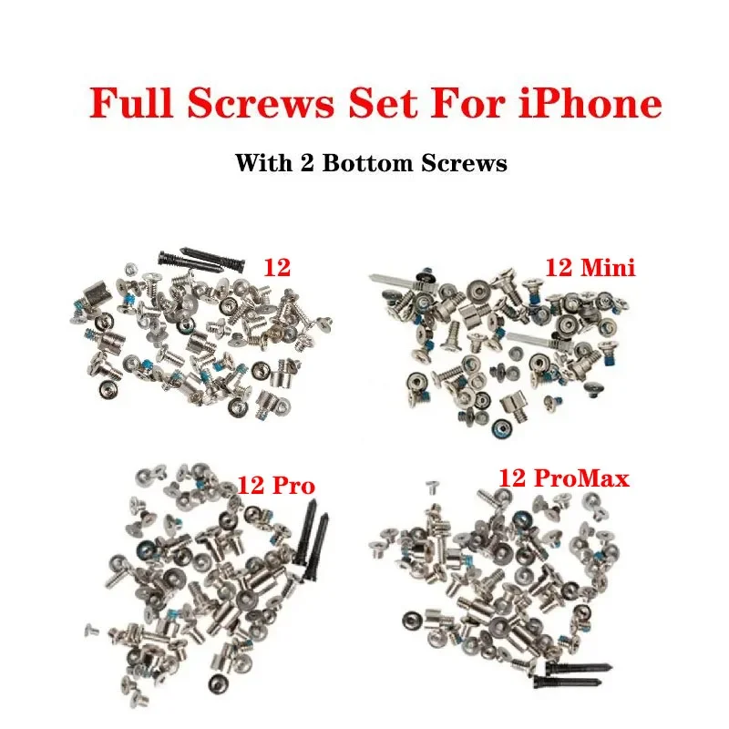 

Complete Full Screws Set Kit Repair Replacement Parts for iPhone 12 Pro Max Mini