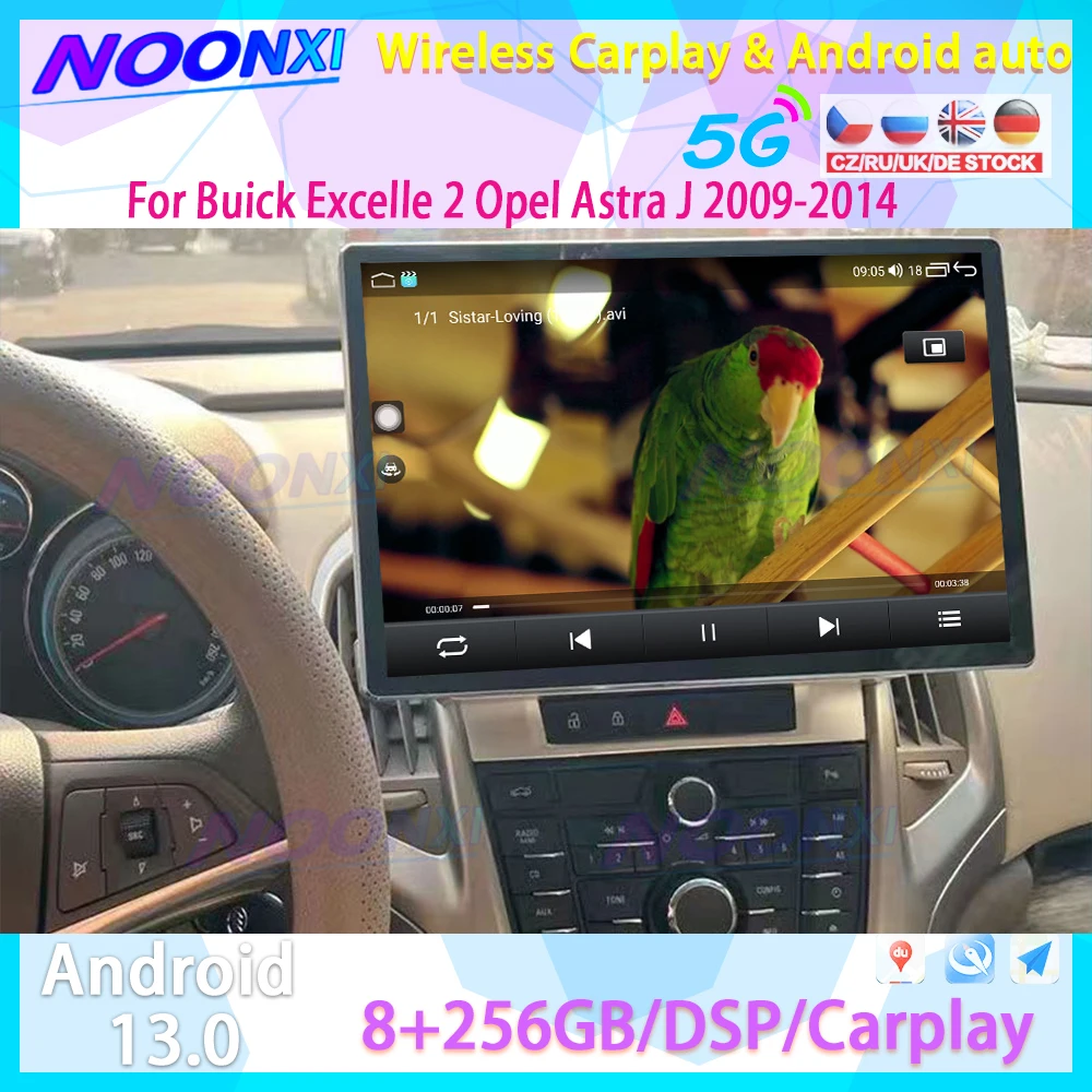

Автомагнитола для Buick Excelle 2 Opel Astra J 13,1-2009, 2014 дюйма, Android 13, мультимедийный плеер, GPS-навигация, 2K экран Carplay