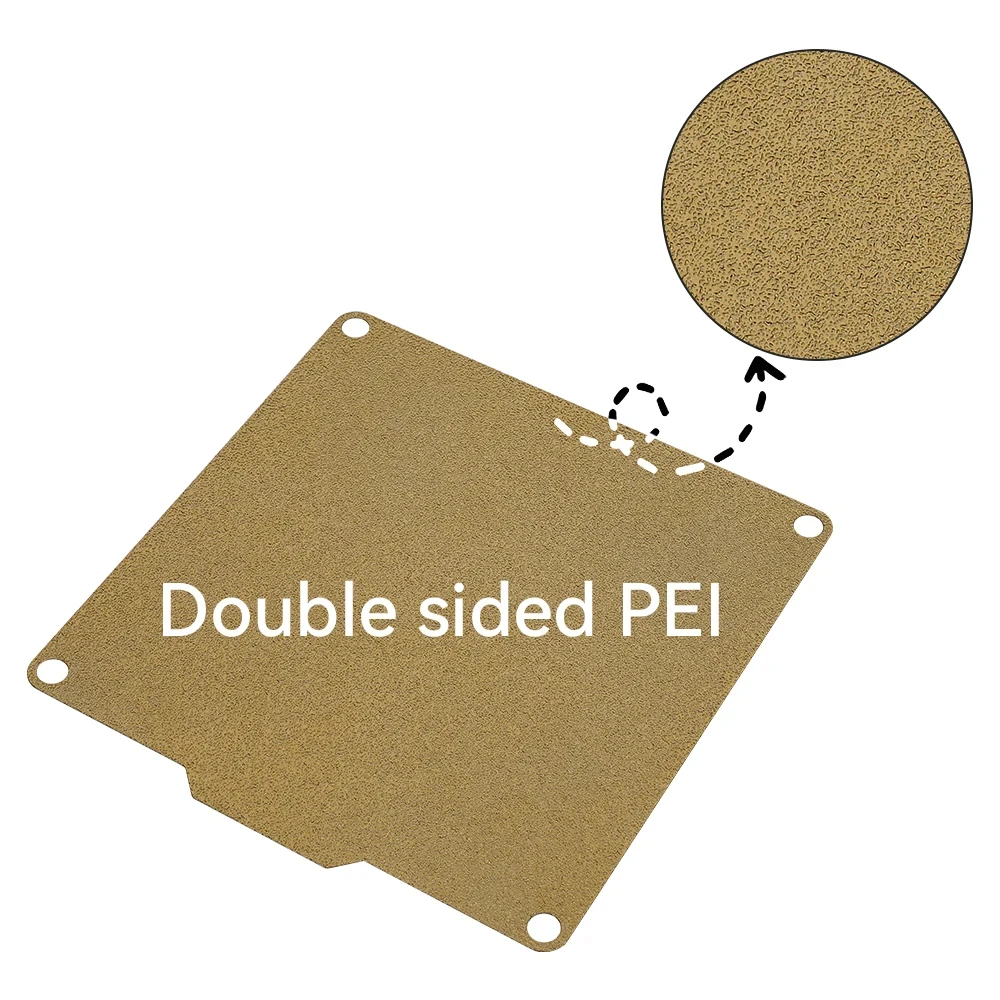 Double Side PEI Sheet 120x120mm for Easythreed 3D Printer X1 K1 K7 K9 K2PLUS X2PLUS Textured Spring steel plate safe easy to use - view 3