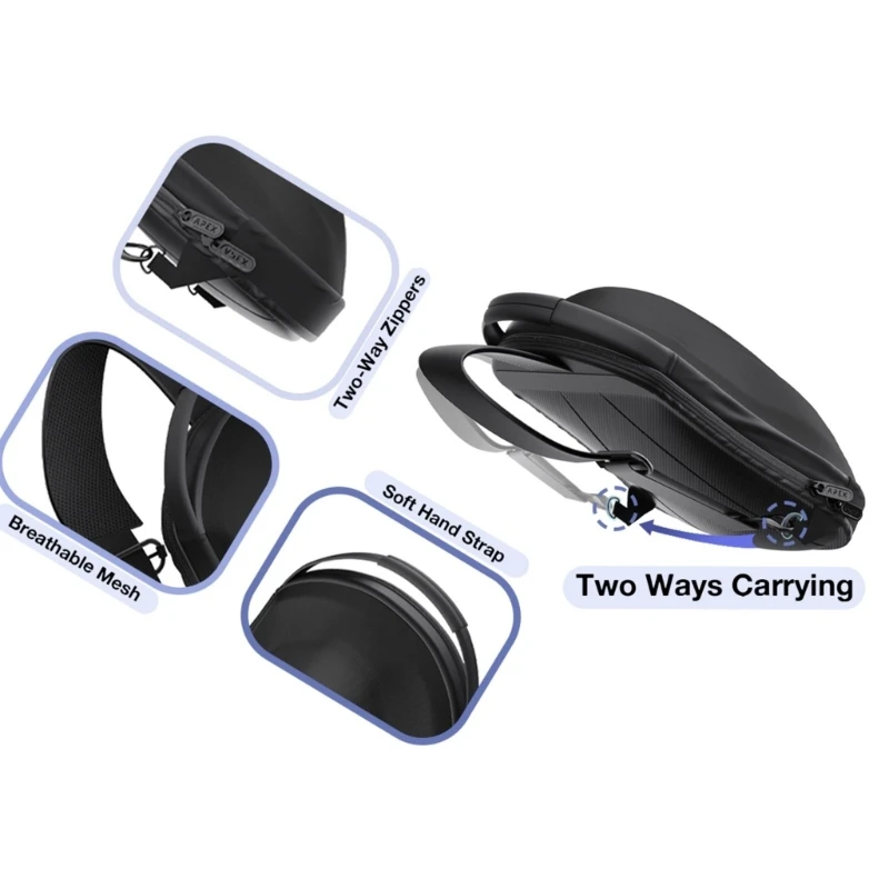 Caja portátil viaje con estuche transporte hombro para 4 Glass