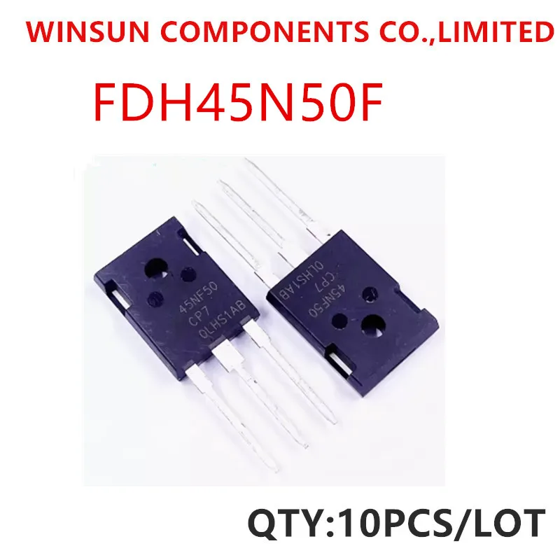 

100% New Imported Original FDH45N50F 45N50F 45N50 TO-247 MOS Field Effect Transistor 500V 45A