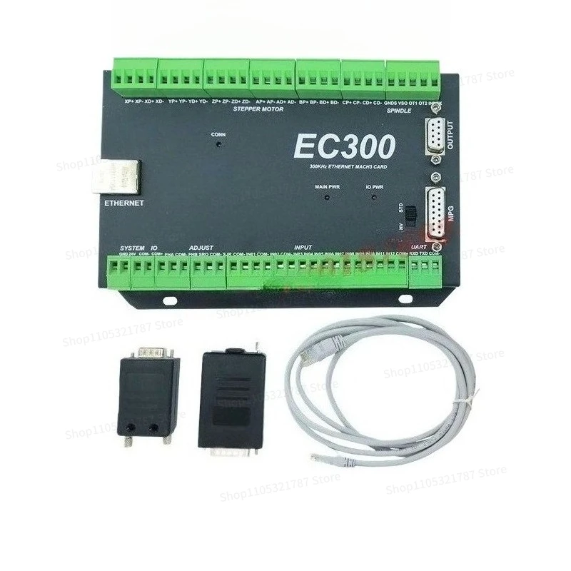 For MACH3 EC300 3/4/5/6 Axis Numerical Control Motion Control Card, Engraving Machine Controller, Network Port Communication