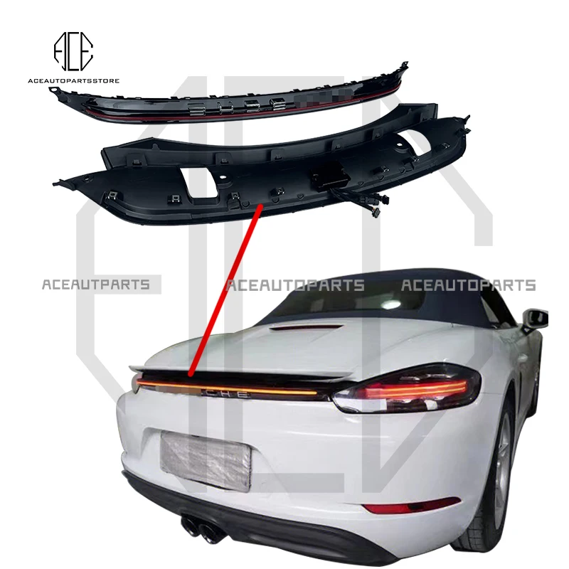 718 Through Tail Lights for Porsche Boxster Cayman 718 LED Rear Running Lights