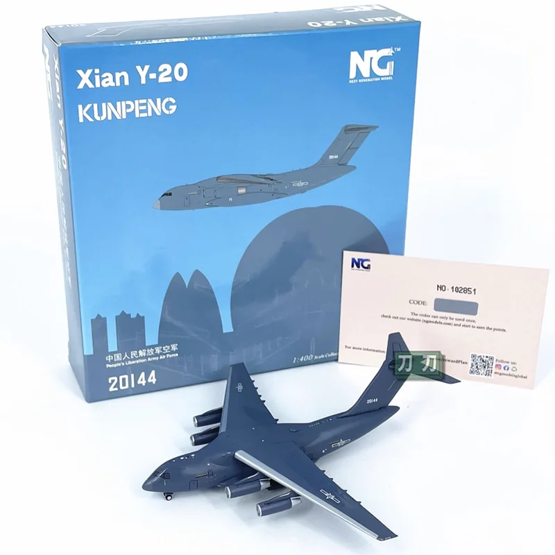 

Diecast Scale 1/400 Y-20144 China Transport 20 Transport Aircraft Y-20 Aircraft Model Y20 Alloy Collection Decorative Gifts