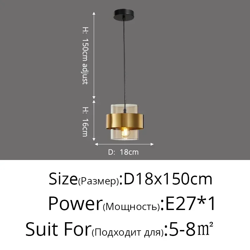 Postmodern Minimalist LED Pendant Creative Decoration Living Room Dining Room Bedroom Bedside Lighting