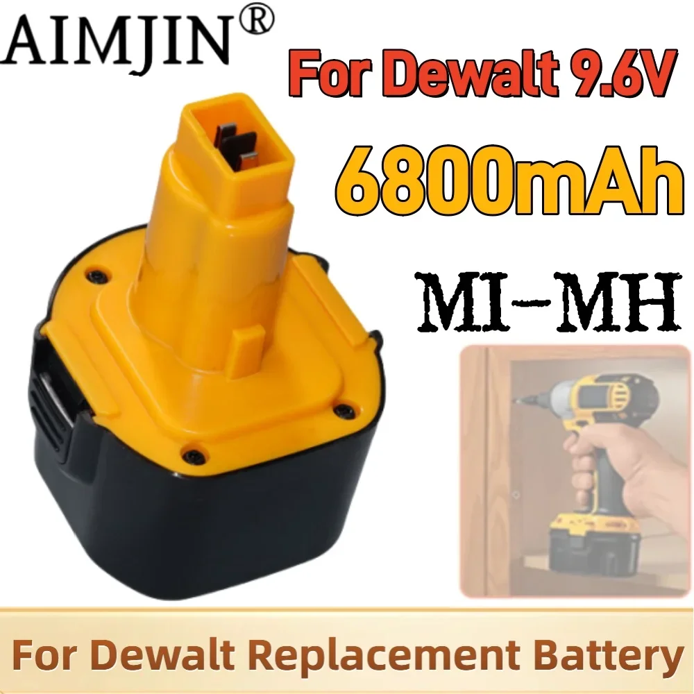 6800mAh 9,6 V para batería Dewalt Ni-MH DE9061 DE9062 DW9060 DW9061 DW9062 EZWA DE9036 29