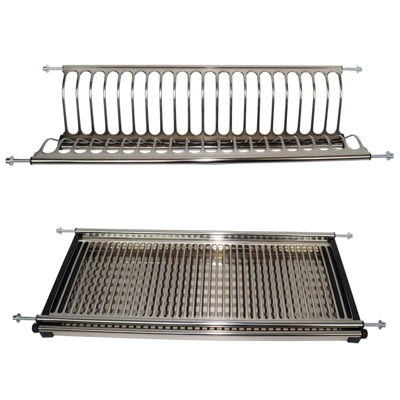 

Cabinet 304 stainless steel, double dish drain rack, kitchen hanging cabinet, dish rack, drip rack, storage rack
