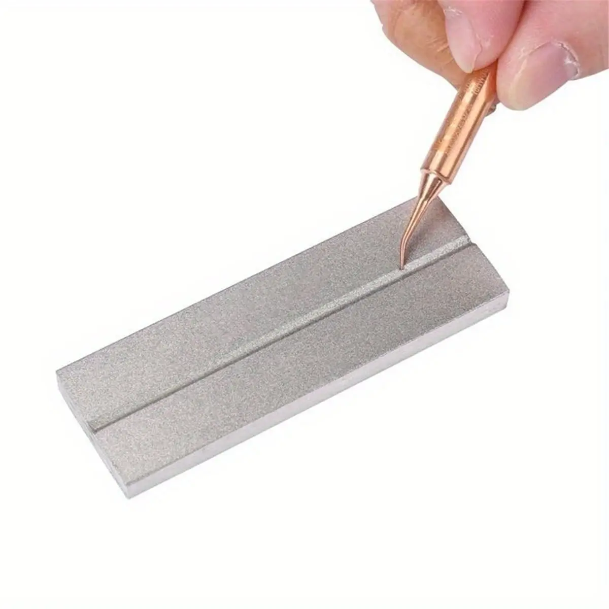 

Multi-Function Grindstone Tweezers Corrector Repair Tools for Tweezer Soldering Iron Tips Knife Pointed Head Correction