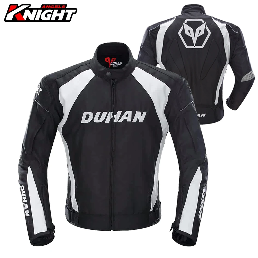 DUHAN мотоциклетная куртка водонепроницаемая гоночная куртка CE защитное снаряжение четырехсезонная мотоциклетная куртка для мотокросса мужская M-3XL