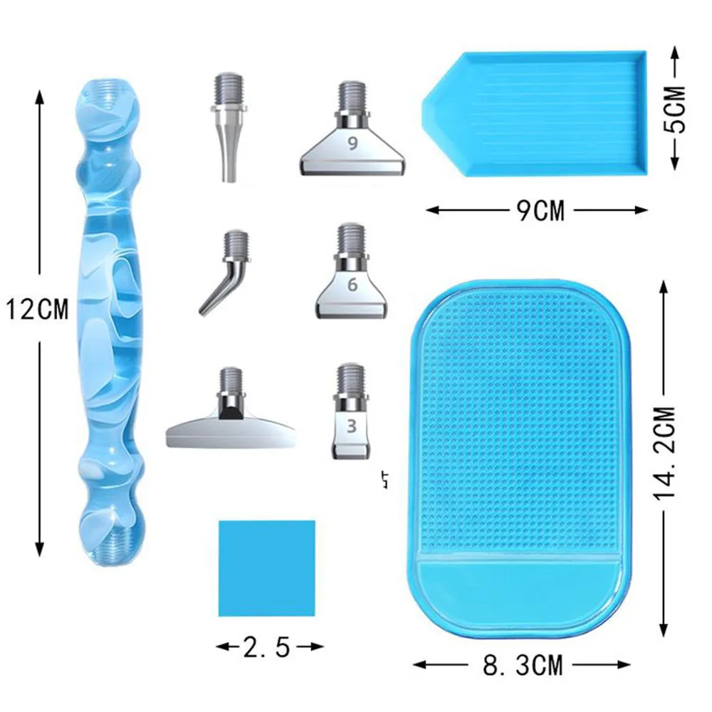 7 sztuk/zestaw nowy diamentowy długopis do malowania z żywicy 5D z narzędzie do malowania diamentowym z gwintem