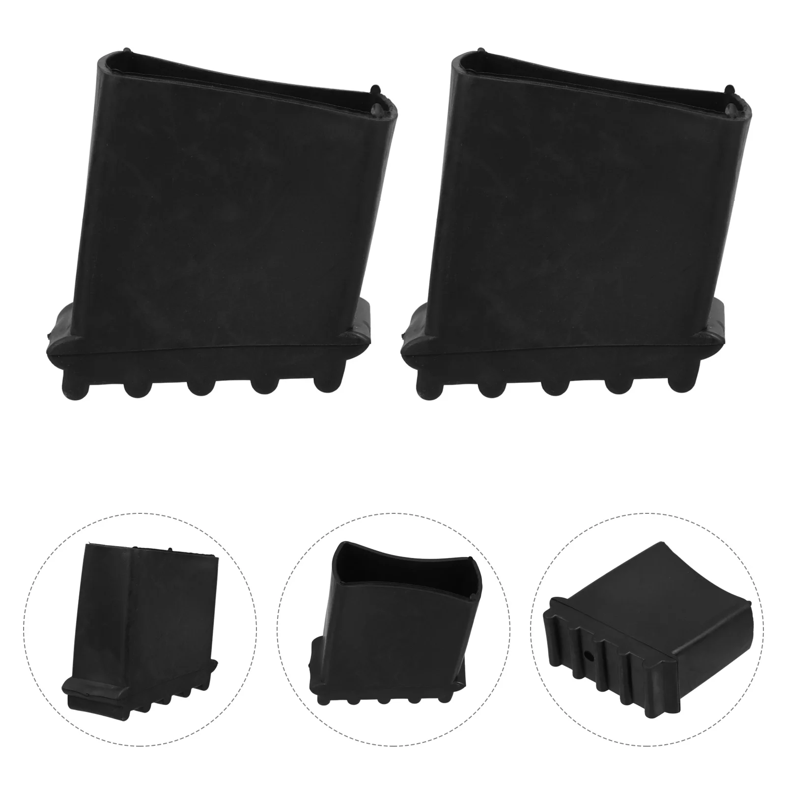 4 Pcs Ladder Foot Cover Security Bumper Rubber Non-slip Feet Protector Accessories