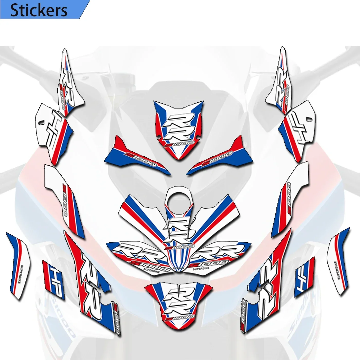 

Fit BMW S1000RR S 1000 S1000 RR HP HP4 Motorcycle Decals Protector Fairing Tank Pad Knee Windscreen Windshield 2019-2021