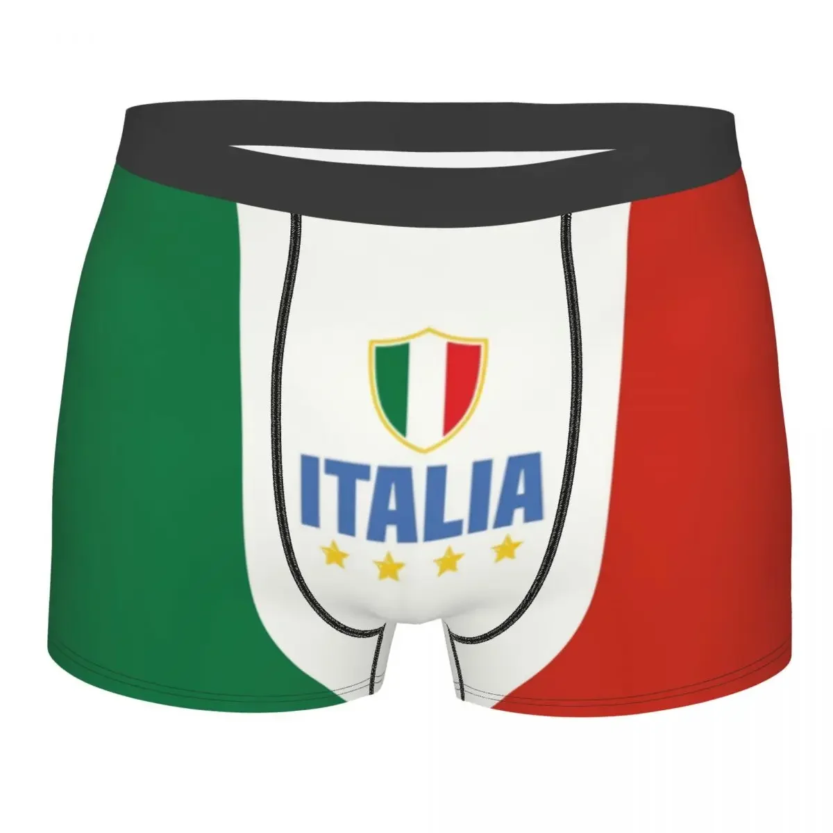 Flag Of Italy Underwear Men Sexy Print Customized Italian Patriotic Boxer Briefs Shorts Panties Soft Underpants