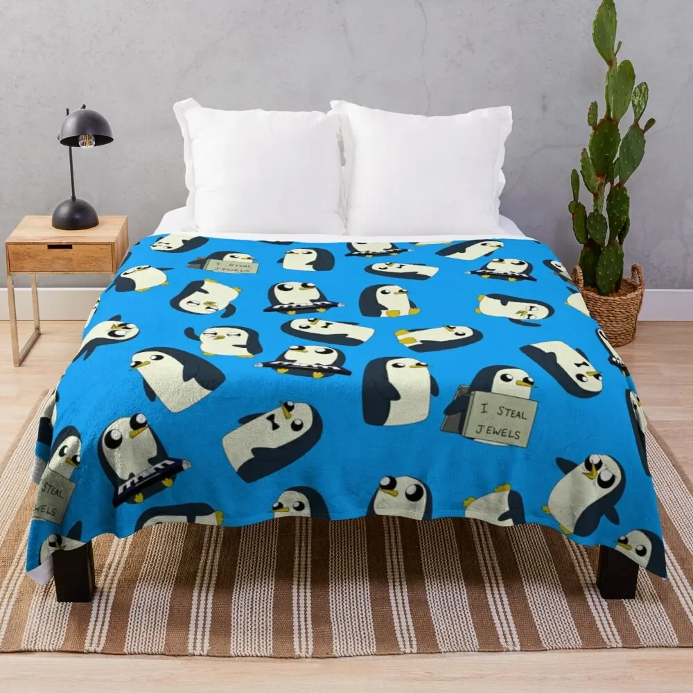 Penguin Throw Blanket, Adorable Super Soft Extra Large  Fleece Blanket for Girls Boys Adults Teen Kids  Bed Crib Couch