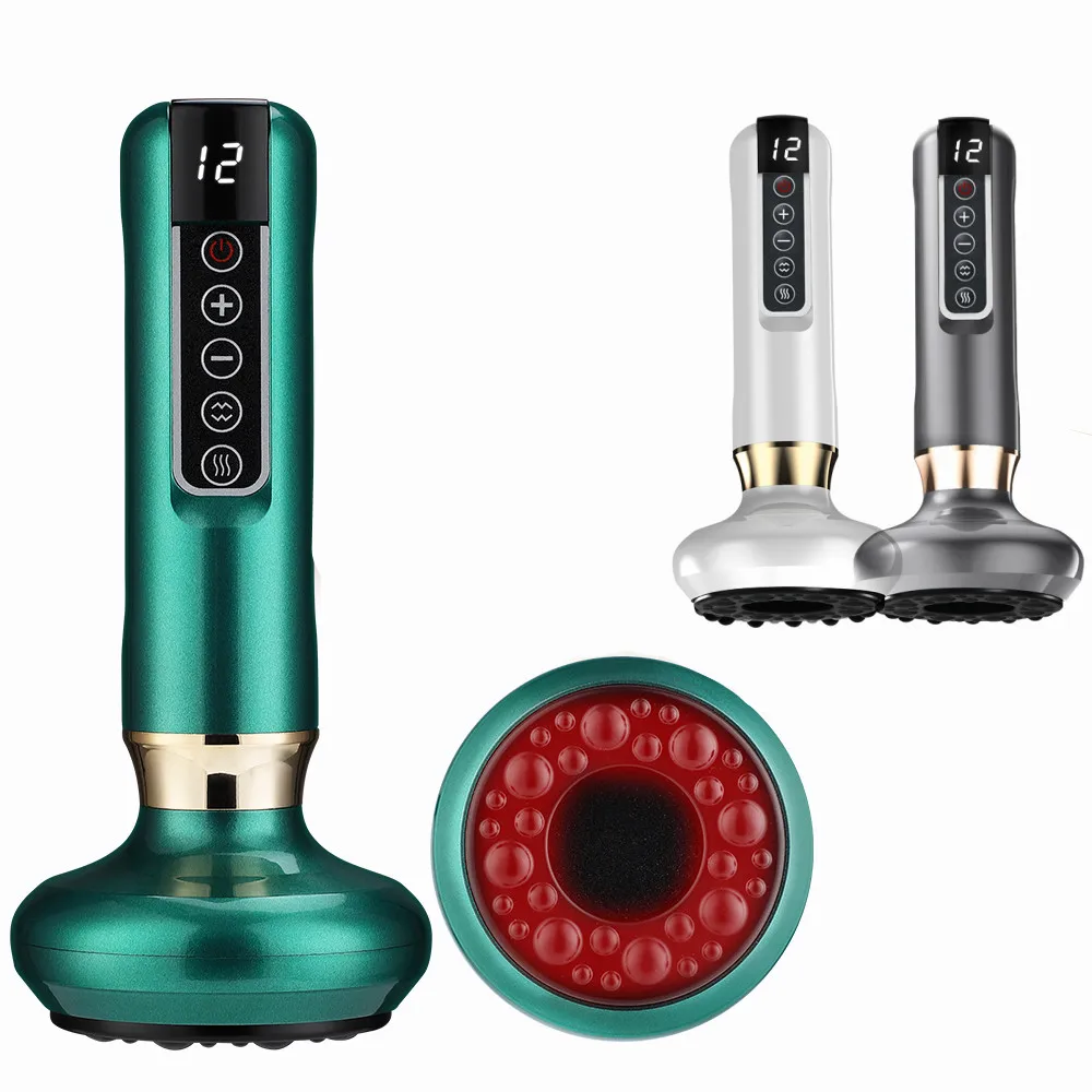 

12 Levels Intelligent Cupping Massage Infrared Heating Cupping Therapy with Vacuum Glass Jars for Body Slimming Guasha