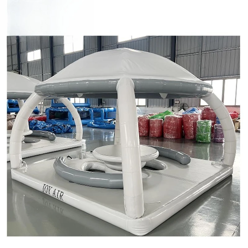 Water Party Inflatable Floating Boat Wharf Air Platform Sofa Boat Inflatable Floating Leisure Platform Floating Boat