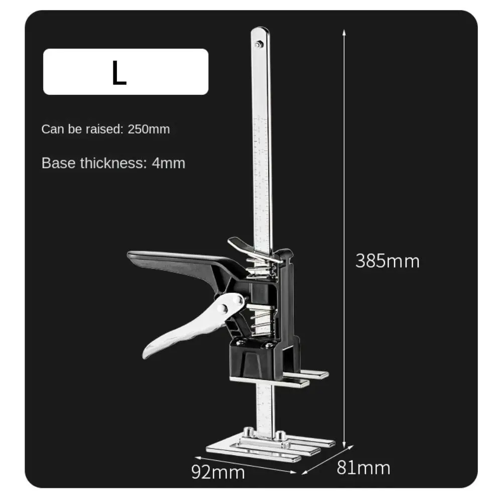 Heavy-Duty Metal Cabinet Lift-Up Tool Effort-Saving Precise Positioning Tile Height Adjuster S/M/L Steel Height Locator Lifter 3