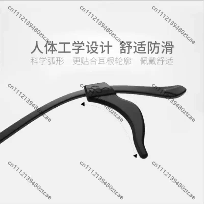 Multi‑Color Curved Large Silicone Anti‑Slip Sleeves For Eyeglass Temple Tips Spectacle Frame Non‑Slip Protective Cover
