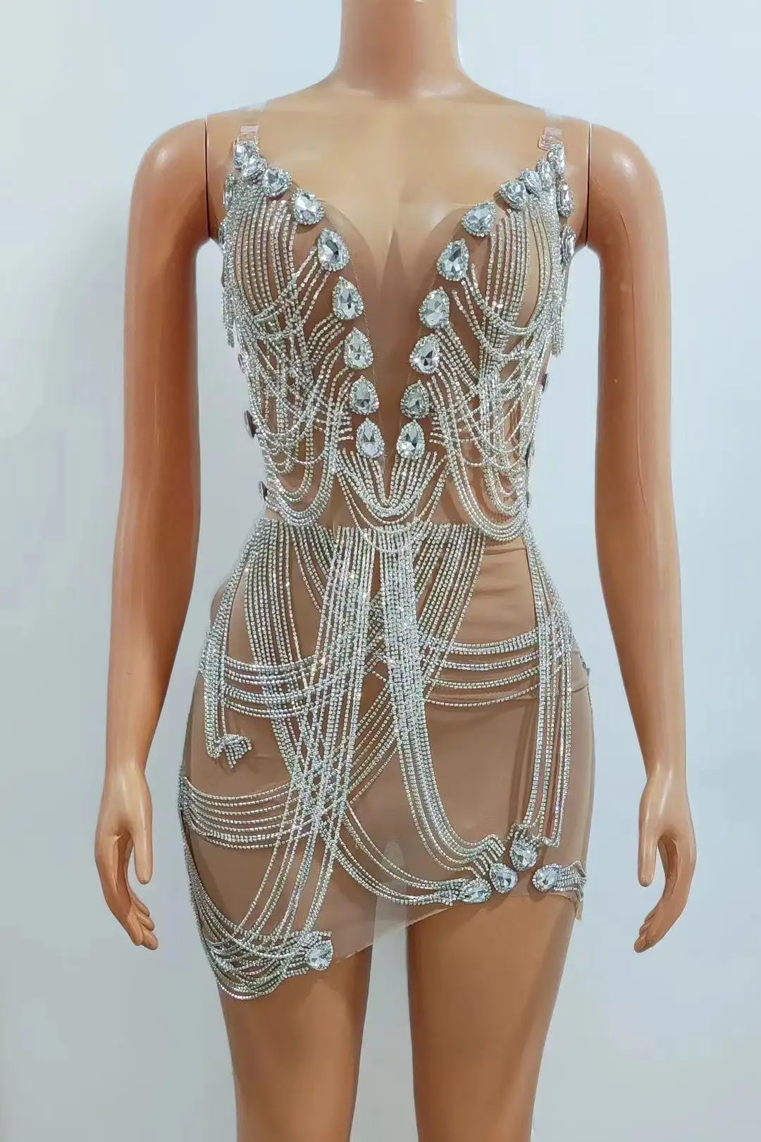 생일 파티 드레스 여성 큰 이벤트 다이아몬드 드레스 생일 축하 복장 댄스 파티 저녁 의상 무대 축제 착용