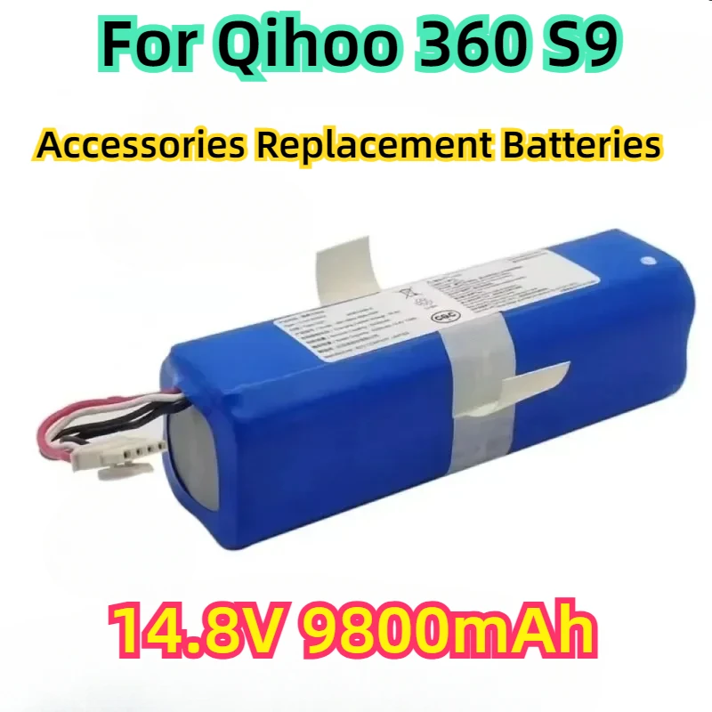 For Qihoo 360 S9 Robotic Vacuum Cleaner Spare Parts Accessories Replacement Batteries 14.8V 9800mAh Battery Pack