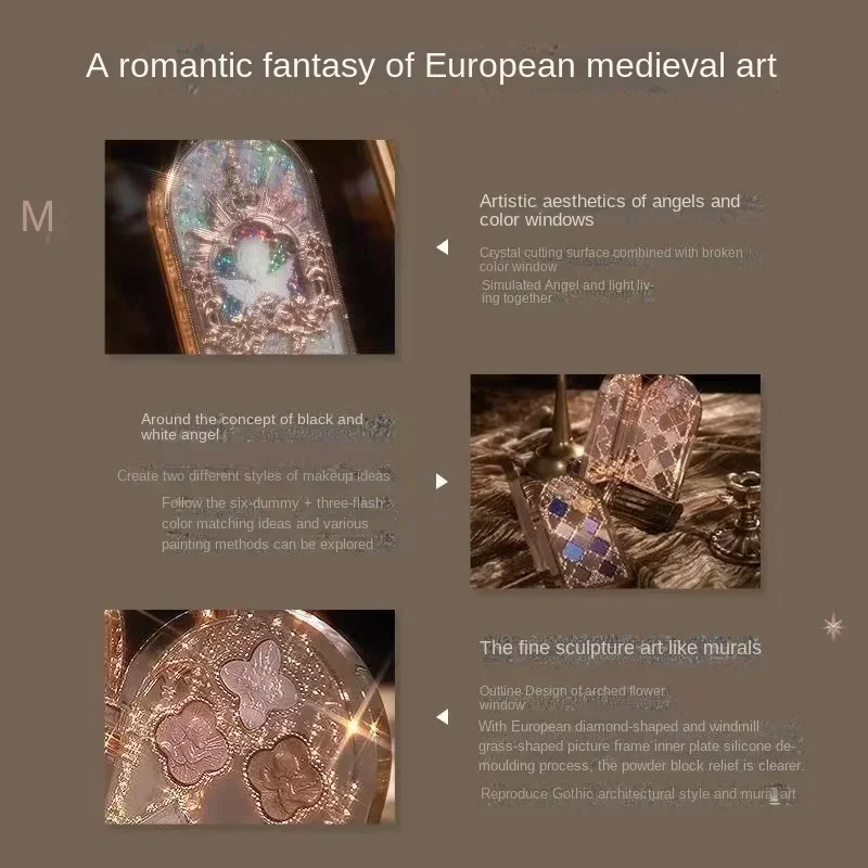 لوحة ظلال عيون Little Angel Flower Knows، لوحة مكياج عيون أرجوانية، ظلال عيون مكونة من 9 ألوان تدوم طويلاً للفتيات والنساء