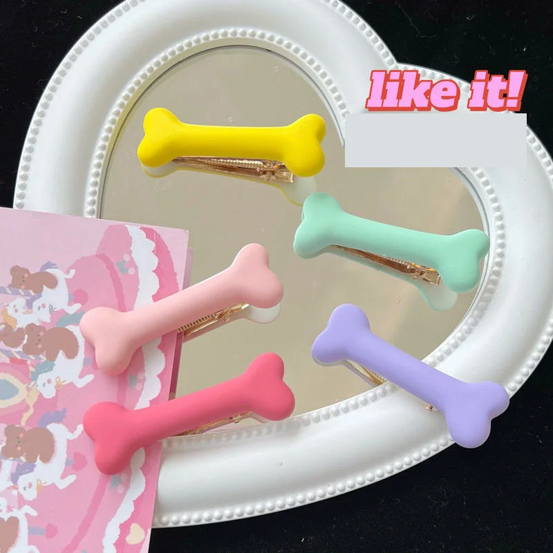 New Bone Shaped Pet Hair Clips Hair Pins Cute Cat Dog Girl Barrettes Pet Hair Accessories Hot Sale Dog Grooming Products