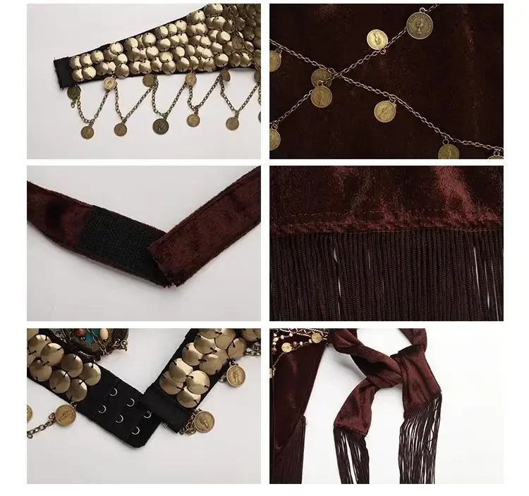 ชุดเต้นระบำหน้าท้องแบบชาวอียิปต์ชุดนักเต้น NMMC011ใหม่ล่าสุด