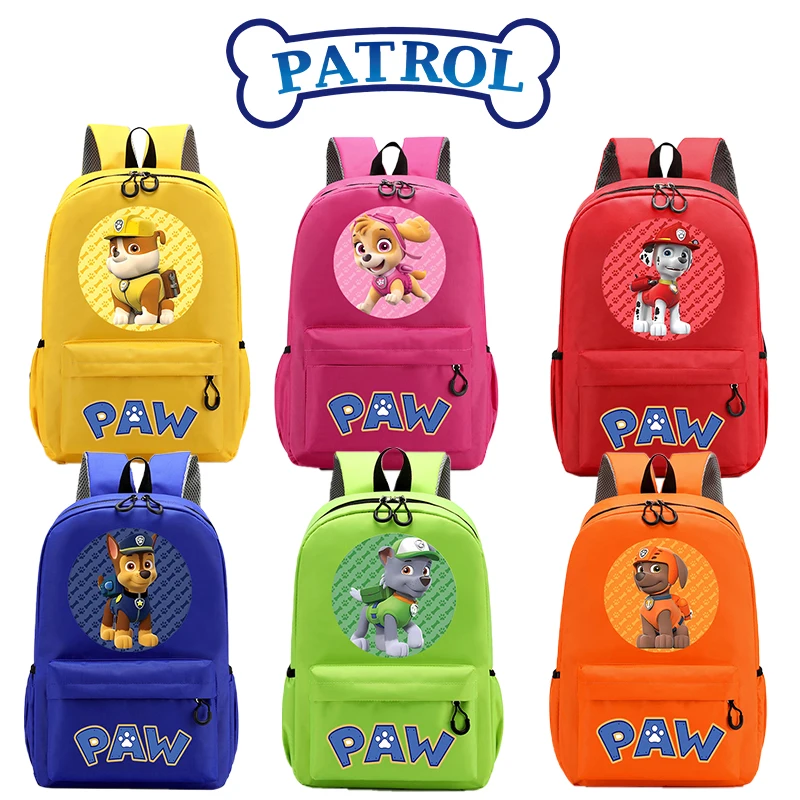 

PAW Patrol Backpack Chase Skye Cartoon Anime Schoolbag Youngster Large Capacity Fashion Book Bags Student Cute Stationery Bag