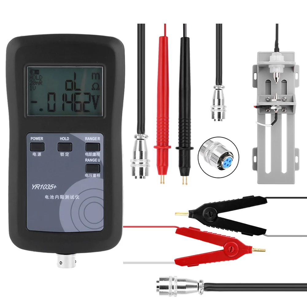 Lithium Battery Internal Resistance Tester DC 0-100V High-precision Battery Tester 4-Wire Resistance Test Instrument Meters