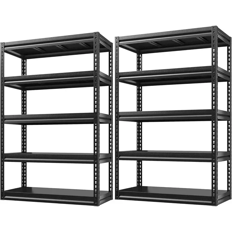 

Storage Shelves for Gargae, Holds 1690 LBS 5 -Tier Adjustable Heavy Duty Metal Shelving for Garage,Basement,Shed,Industri