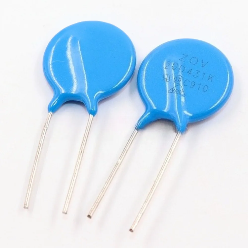 Varistor 20D431K 20 Buah 20Mm 430V Resistor Penyerap Lonjakan Perlindungan Tegangan Lebih untuk Catu Daya Sirkuit AC Perlindungan Petir