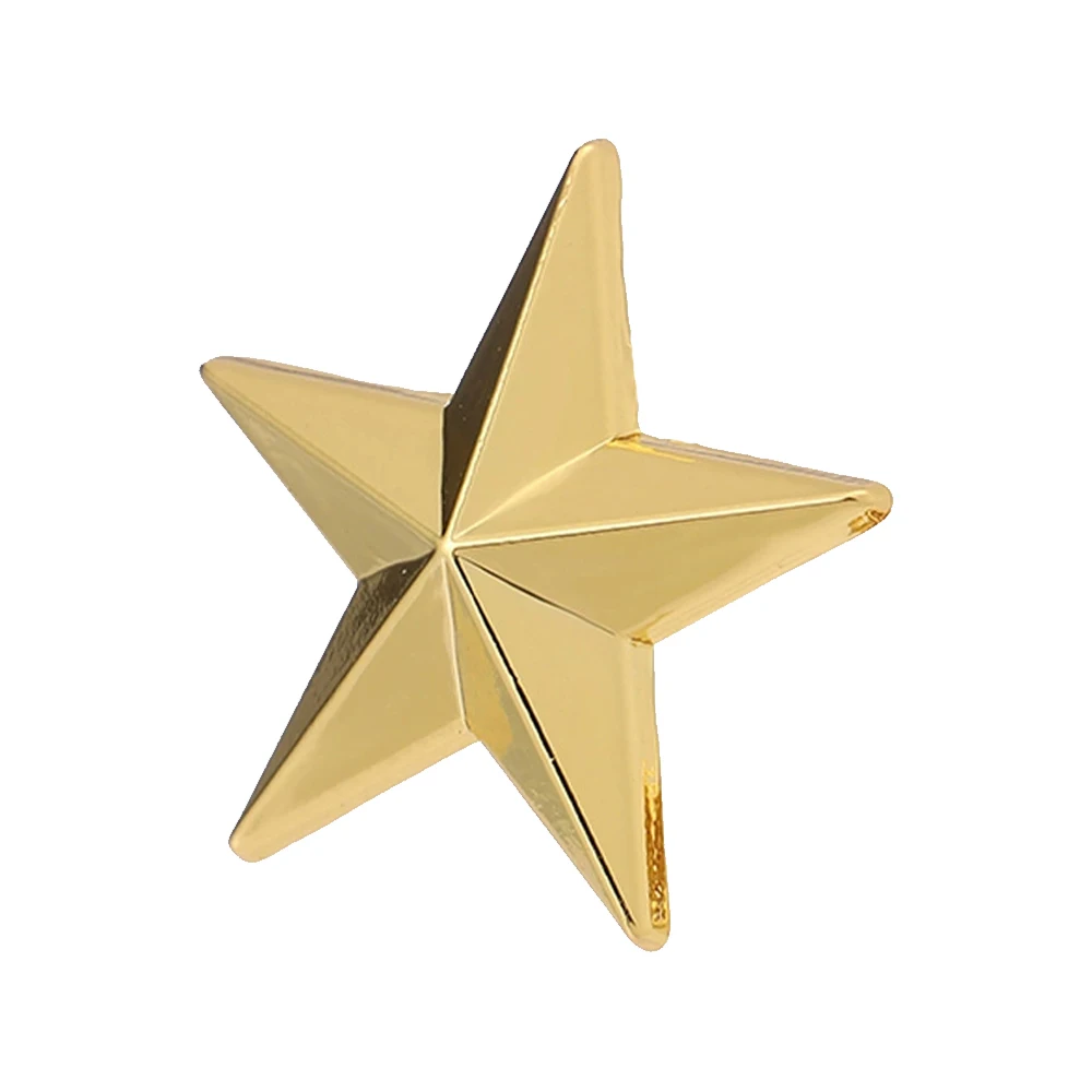 2pcs Star Badge Military Award Pins Labor Memoria Day Veterans Day Stars Brooch Pins