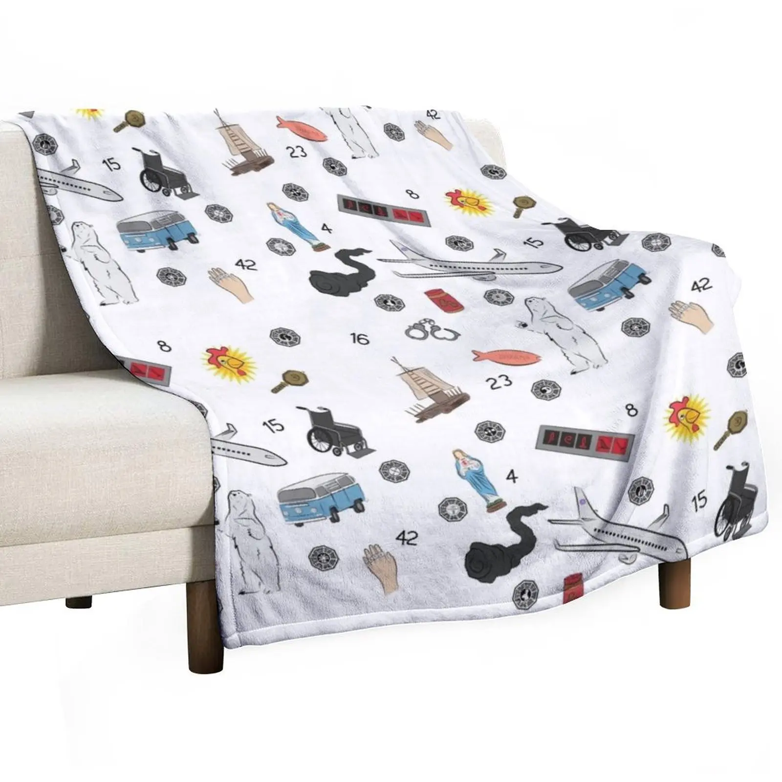 LOST Throw Blanket Decoratives Summer Personalized Gift Softest Quilt Giant Sofa Blankets
