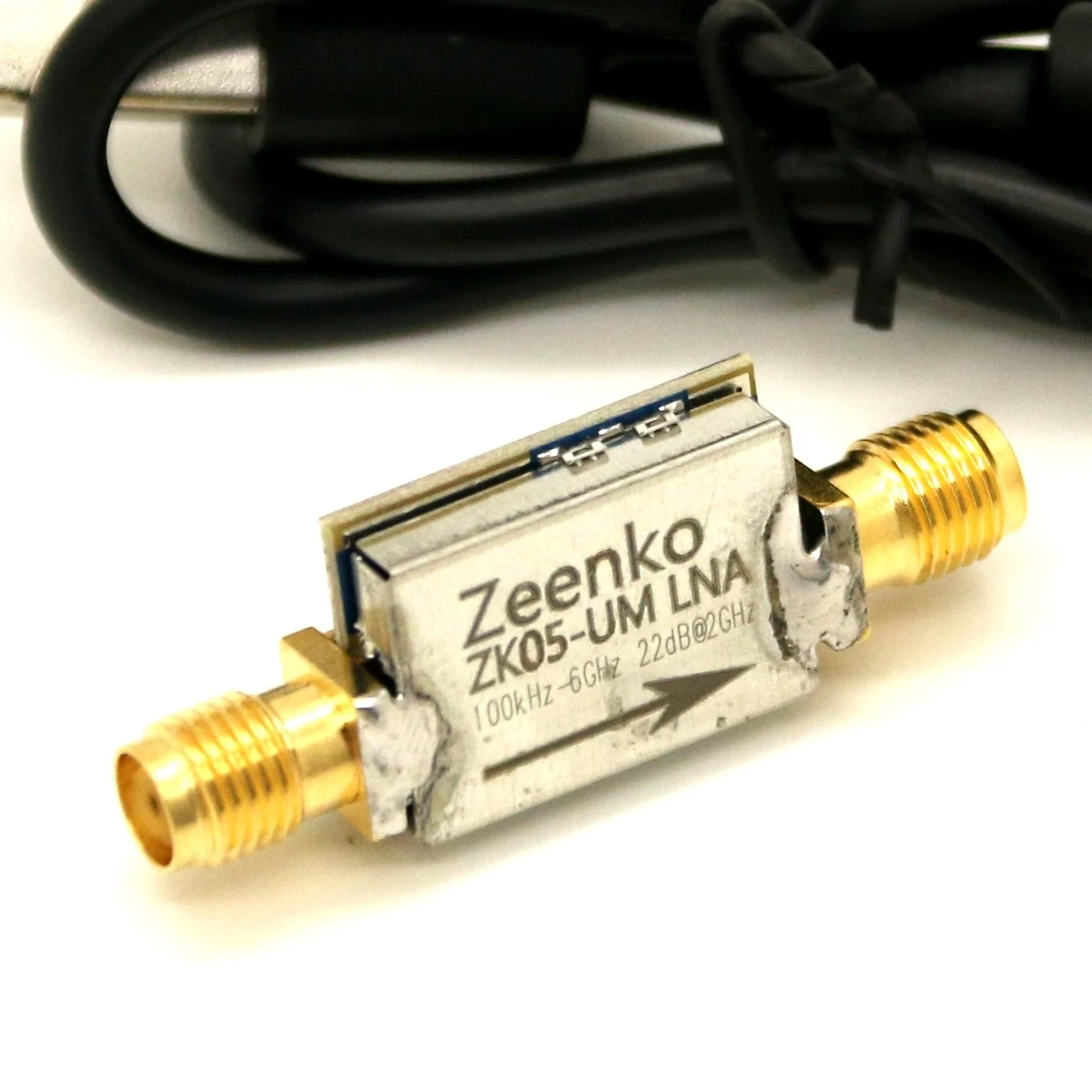 Zeenko UM series Low Noise Amplifier 100KHz‑4GHz/6GHz/10GHz USB type-C interface 20dB High Gain LNA RF Power Preamplifier Module