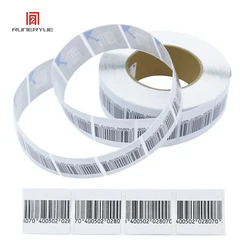 1000PCS RF 8.2Mhz Security Labels Sticker Square 1.5 X 1.5 Inch Barcode EAS Checkpoint Compatible EAS Loss Prevention