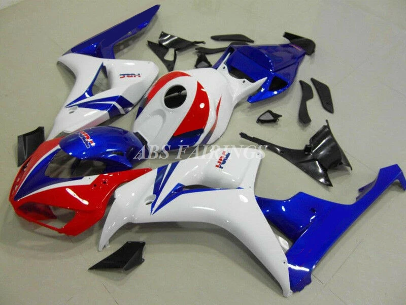 

4Gifts New ABS Whole Motorcycle Bike Fairings Kit Fit For HONDA CBR1000RR 2006 2007 06 07 Bodywork Set Red Blue
