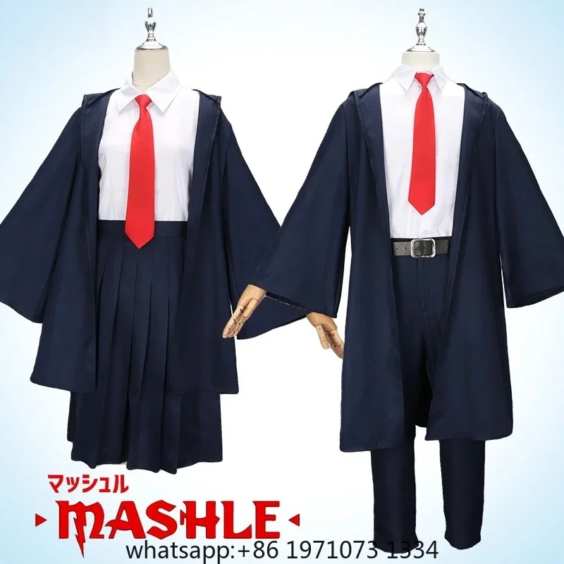 Mashle Magic and Muscles Lemon Irvine Mash Burnedead Cosplay Costume Navy Blue Suit For Men and Women Role Play Anime Outfits