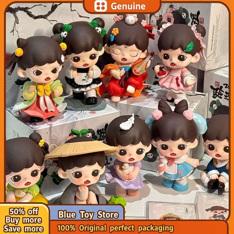 

Подлинная детская фигурка Zintendo 3, поколения серии Linglong, слепая коробка, кавайная фигурка, куклы, игрушка, загадочный подарок, милые экшн-фигурки аниме, игрушки