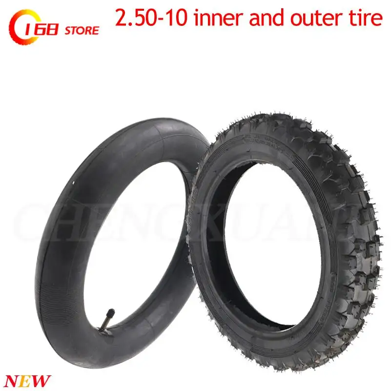

2.50-10 inner tube outer tires for mini off-road motorcycle accessories 49CC two-stroke