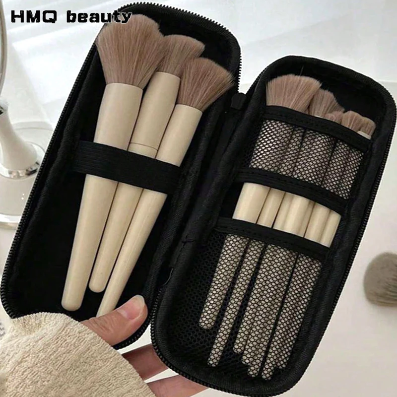 Multifunctional Makeup Brush Storage Bag Portable Travel Organizer Mesh Cosmetic Pouch Wash Storage Lightweight Beauty Tools